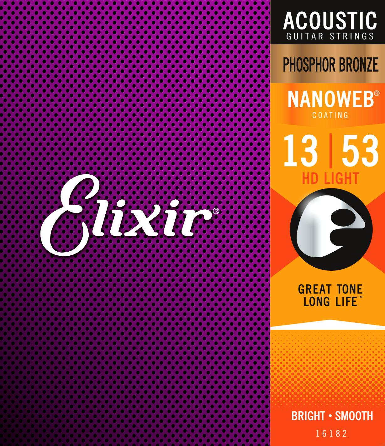 Elixir HD Light Acoustic Phosphor Bronze Strings 13 - 53