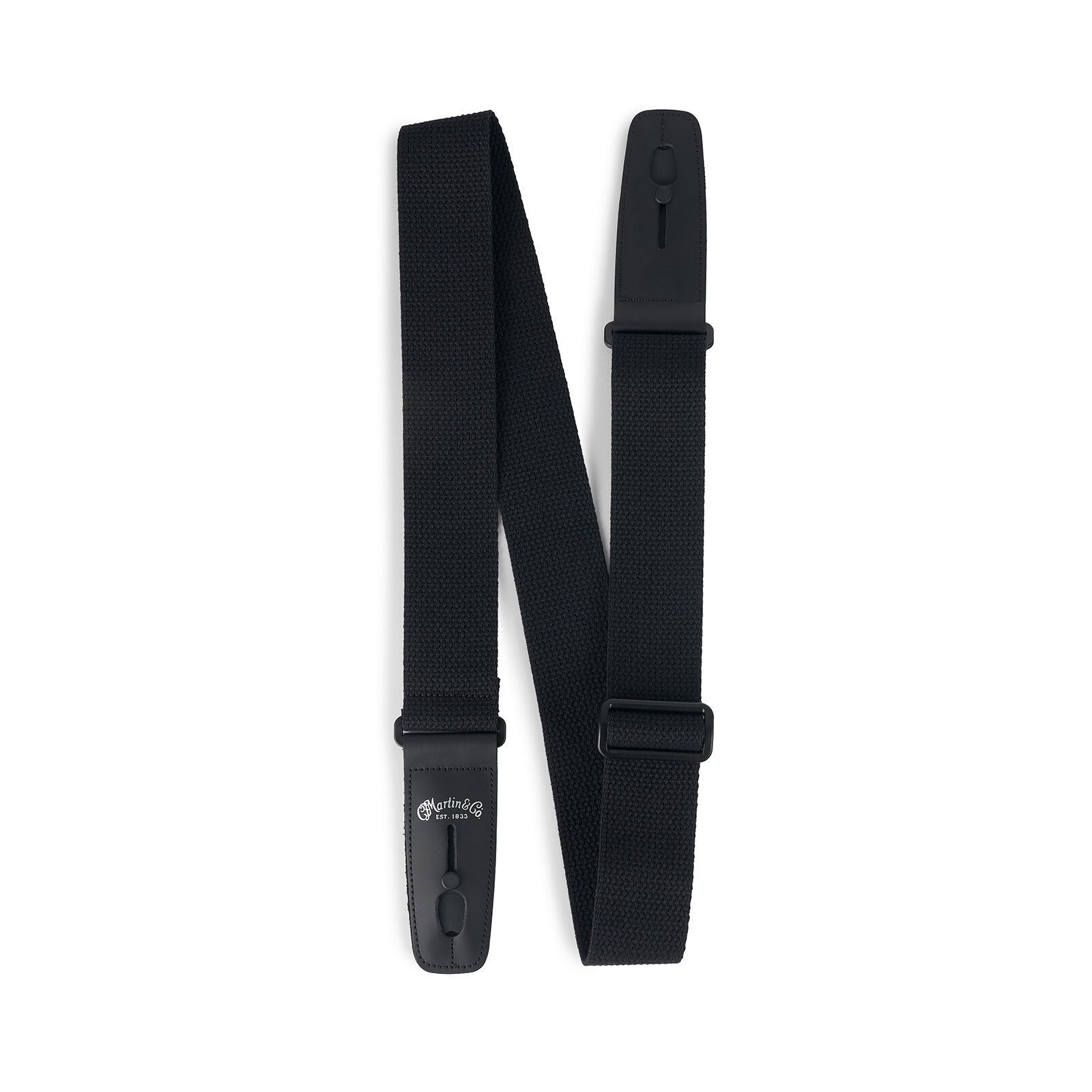 Martin Cotton Weave Lock-It Guitar Strap in Black