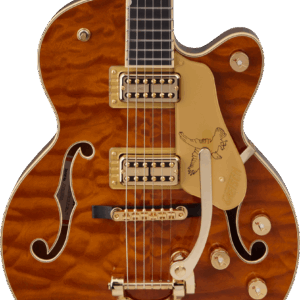 Gretsch Limited Edition Falcon Center Block Jr Quilted Maple with Bigsby Guitar In Roundup Orange