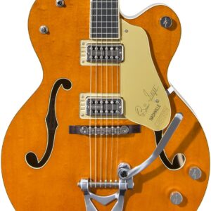 Gretsch G6120T-BSSMK Brian Setzer Signature `59 Nashville Hollow Body Electric Guitar in Smoke Orange