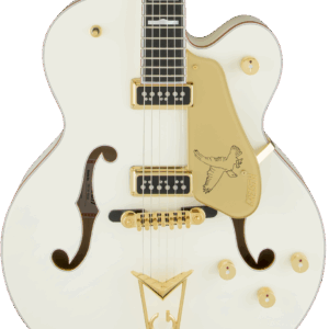 G6136-55 Vintage Select Edition '55 Falcon Hollow Body with Cadillac Tailpiece in Vintage White