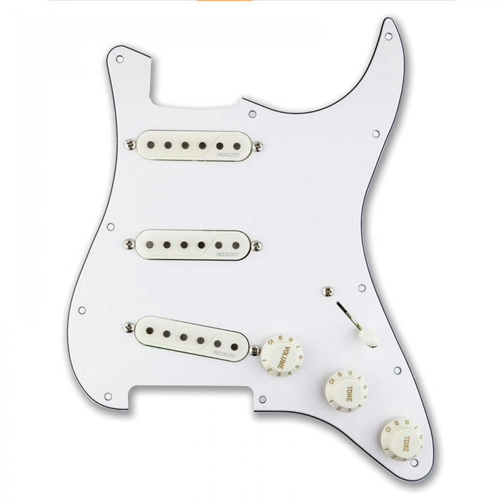 Fishman Fluence 6-String  Loaded Pickguard for Strat in White