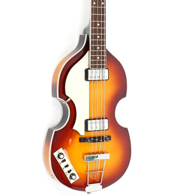Hofner HCT Left-Handed Violin Bass Guitar in Sunburst