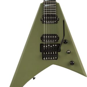 Jackson American Series Rhoads RR24 Electric Guitar in Matte Army Drab, Ebony Fretboard