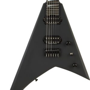 Jackson American Series Rhoads RR24 HT Electric Guitar in Satin Black, Ebony Fretboard