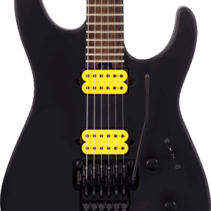Jackson MJ Series Dinky in Stealth w/ Yellow Pickups