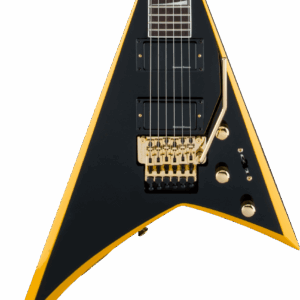 Jackson X Series Rhoads RRX24 Electric Guitar in Black With Yellow Bevels