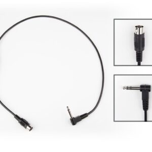 Strymon MIDI-EXP Cable - Straight MIDI Connector & Right Angle 1/4" TRS Jack Connector