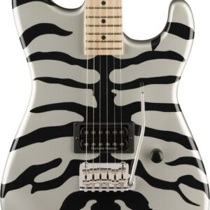 B Stock : Charvel Super-Stock SD1 H 2PT Maple Fingerboard In Silver Bengal 001
