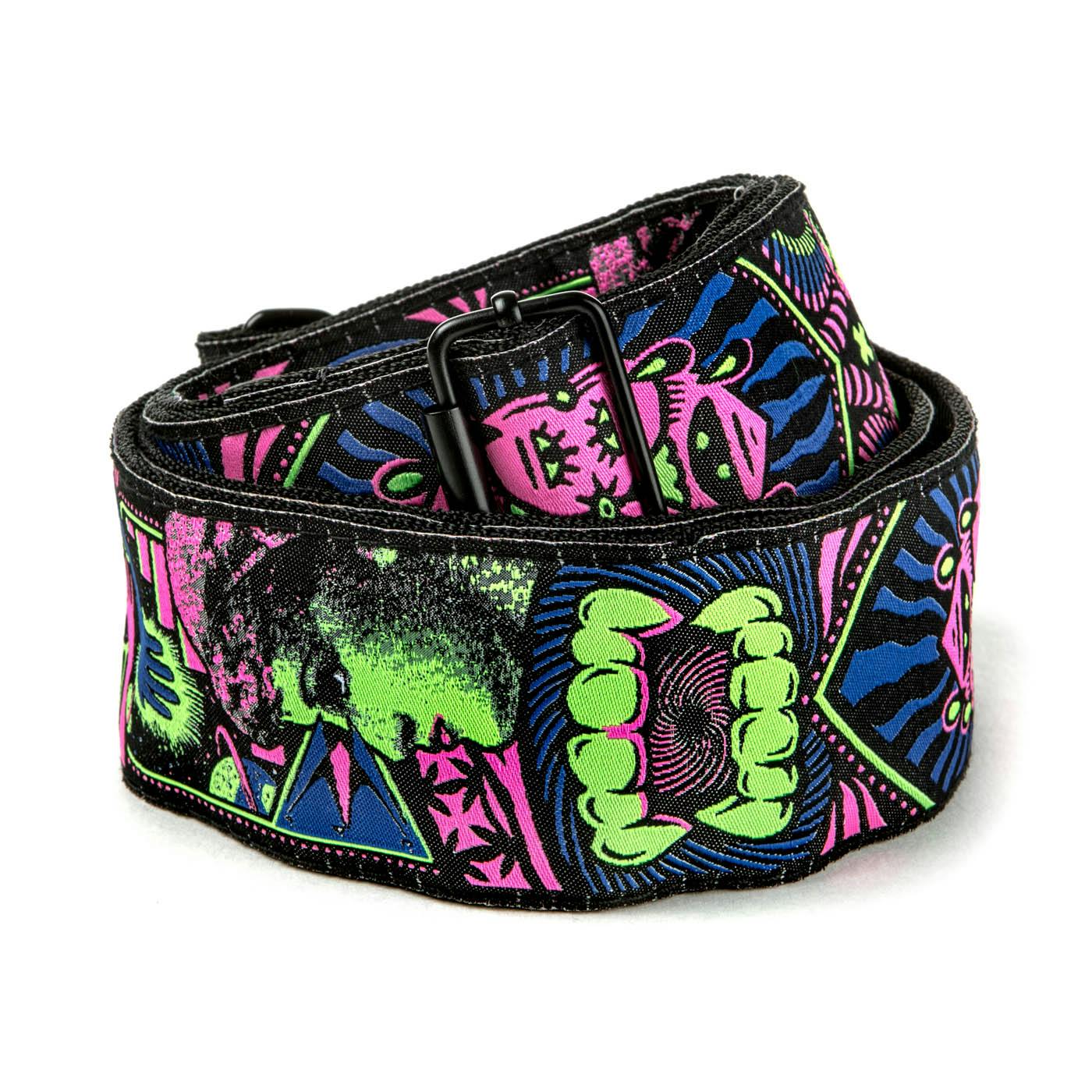 Dunlop I Love Dust Fangs Green Guitar Strap