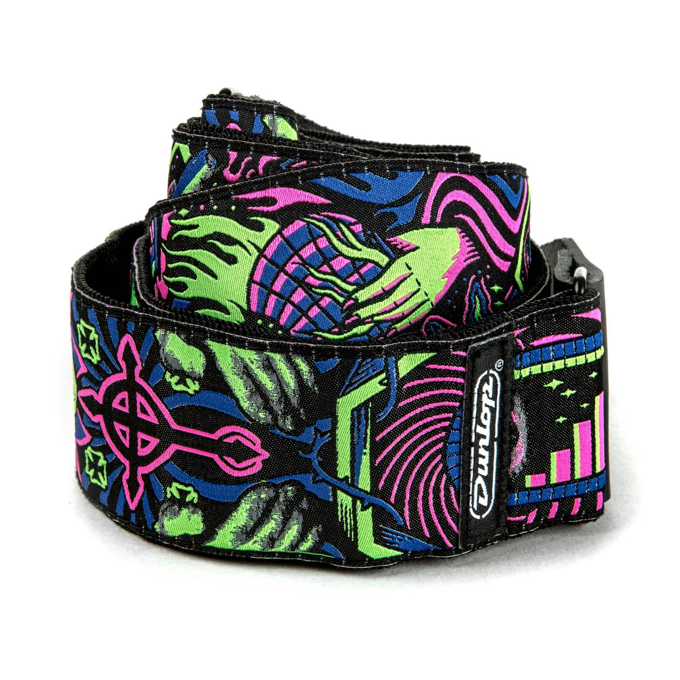 Dunlop I Love Dust Headspace Green Guitar Strap