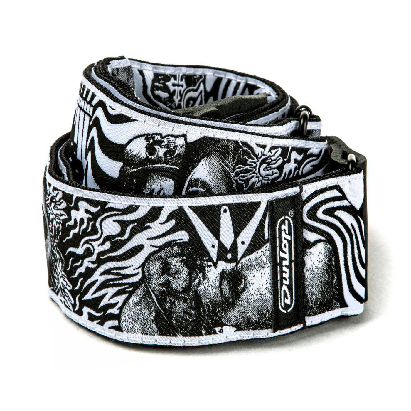Dunlop I Love Dust Skulls Black/White Guitar Strap