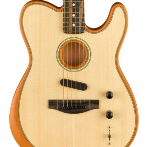 Fender American Acoustasonic Telecaster Acoustic/Electric Guitar in Natural