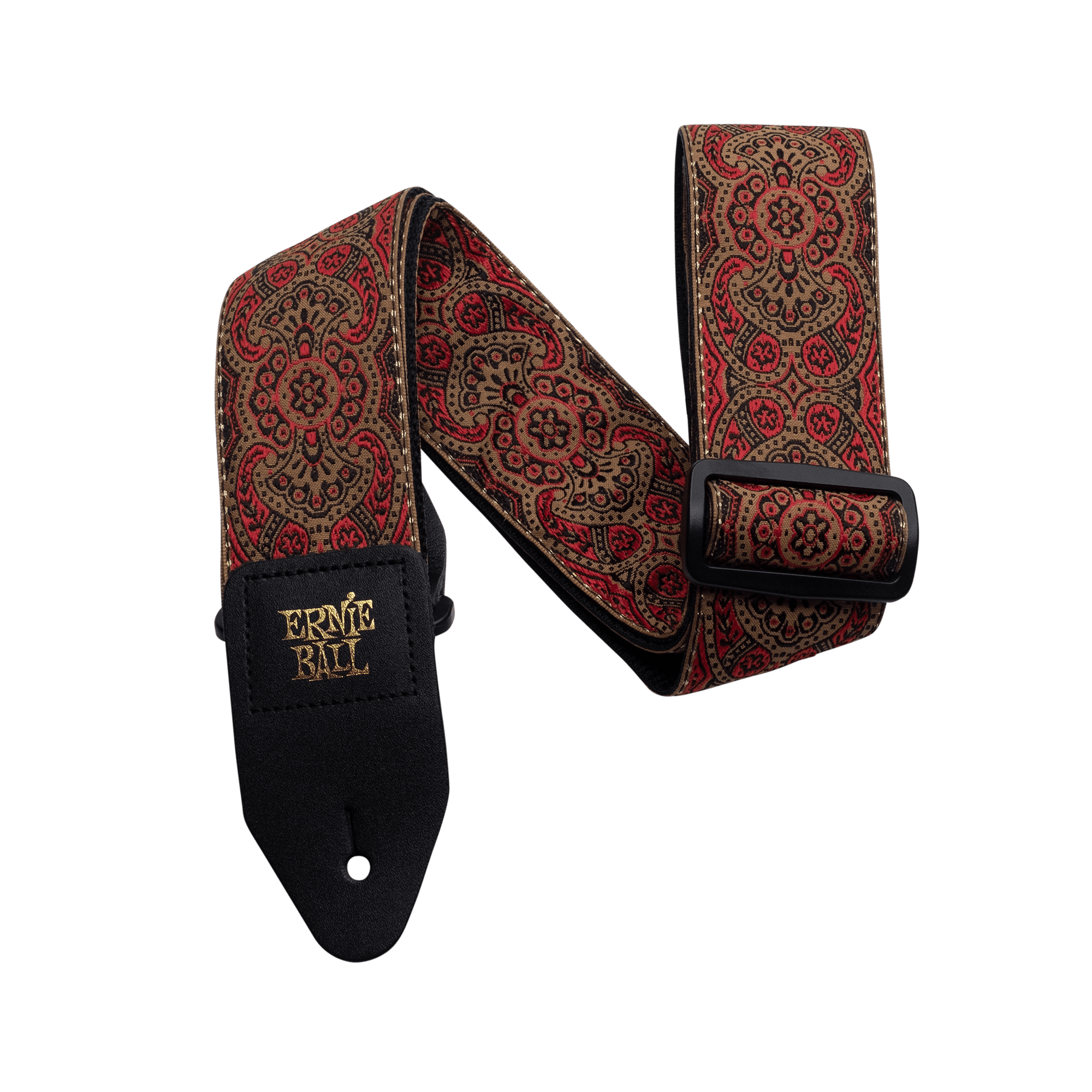Ernie Ball Classic Jacquard Guitar Strap in Crimson Paisley