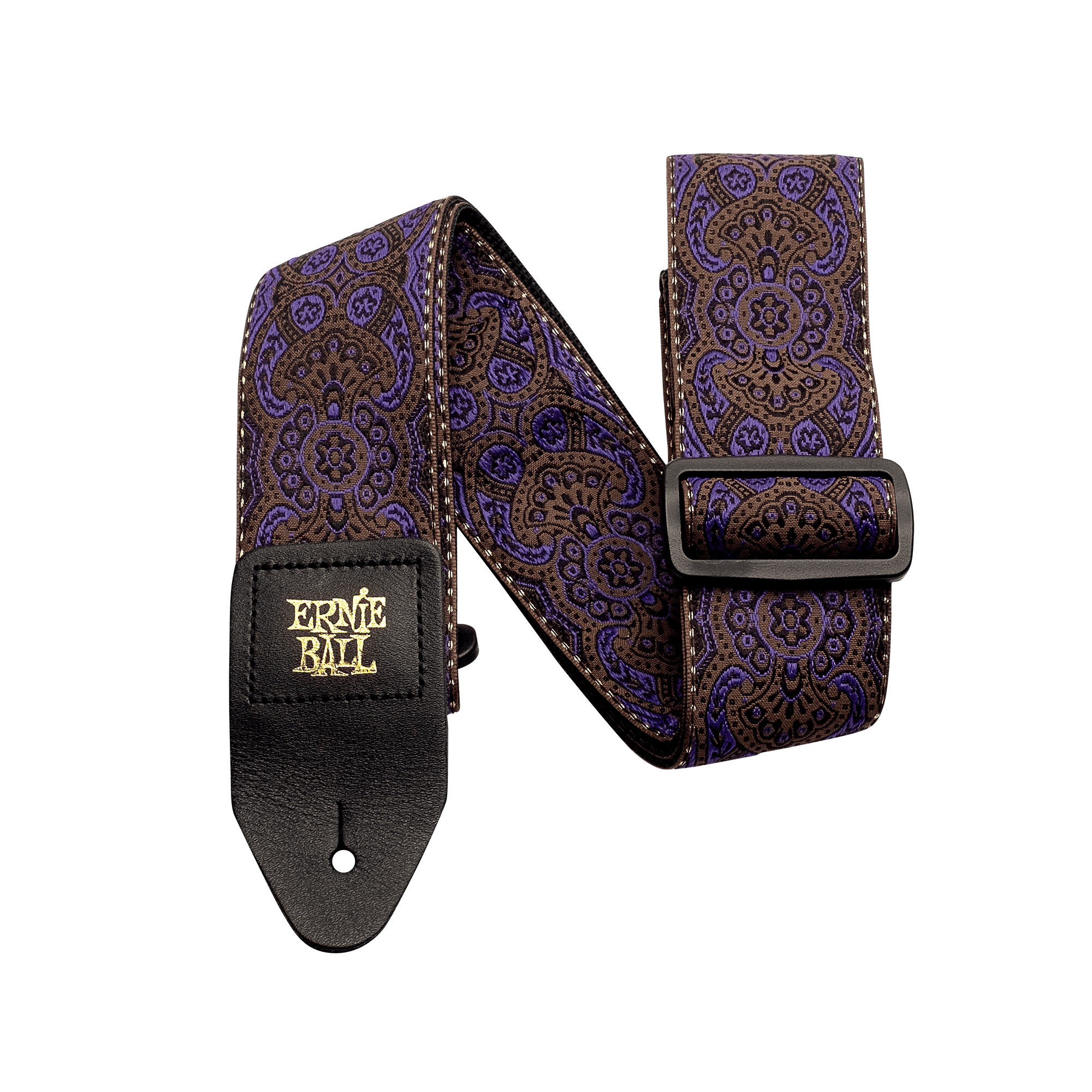Ernie Ball Classic Jacquard Guitar Strap in Purple Paisley