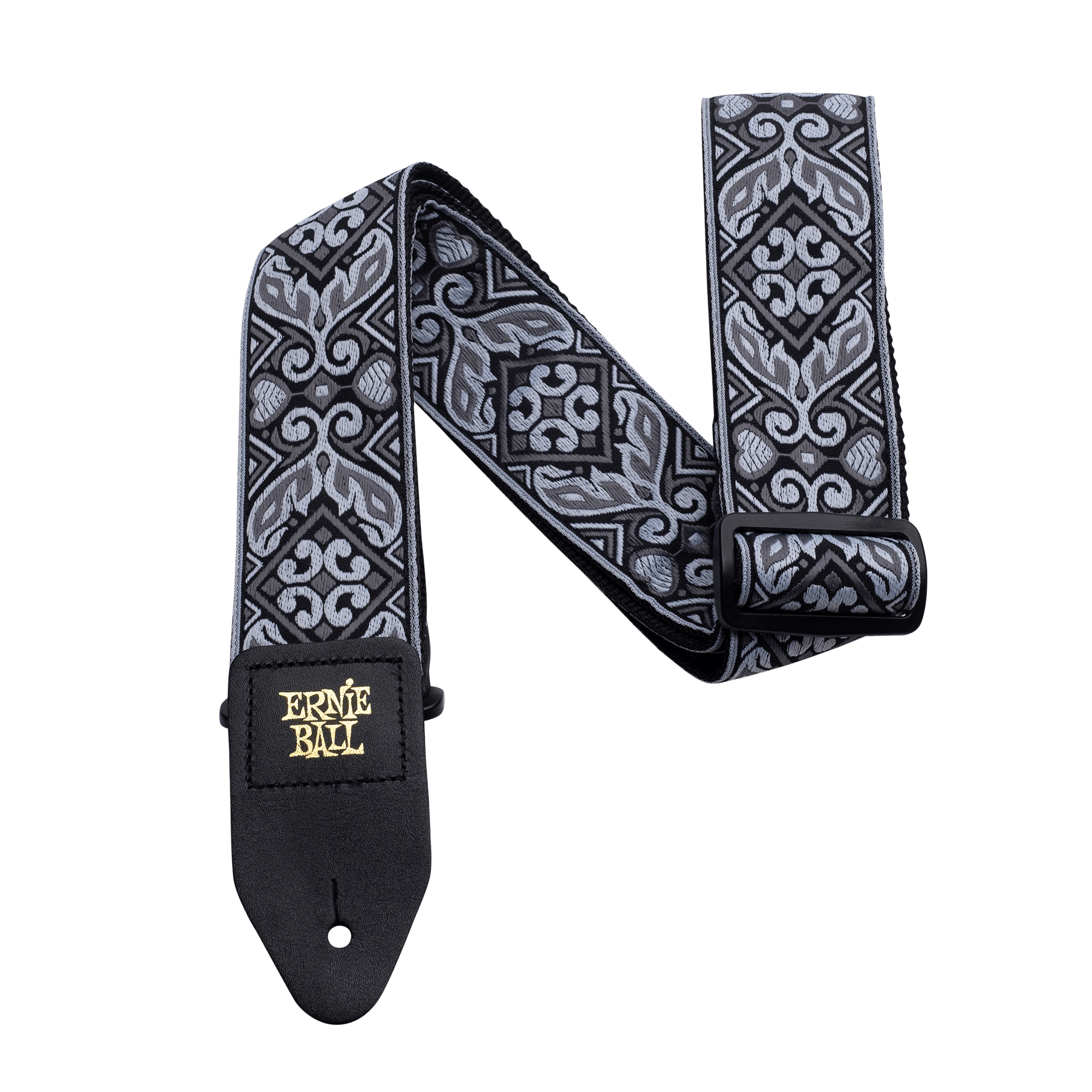 Ernie Ball Classic Jacquard Guitar Strap in Tribal Silver