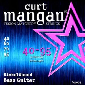 Curt Mangan Strings 40-95 Nickel Wound Extra Light Bass Set