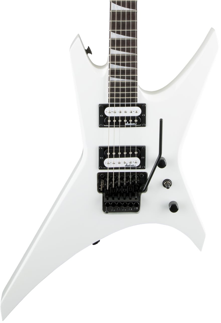 Jackson JS32 Warrior in Snow White Floyd Rose & Amaranth Fretboard