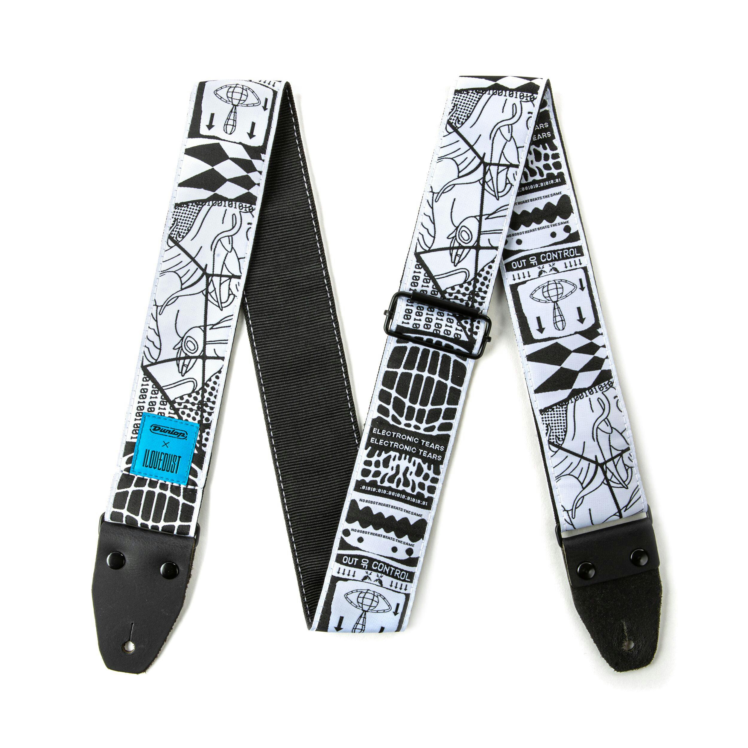 Dunlop I Love Dust Electronic Tears Guitar Strap