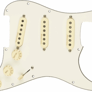 Fender Pre Wired Pickguard Stratocaster SSS Vintage Noiseless in Parchment