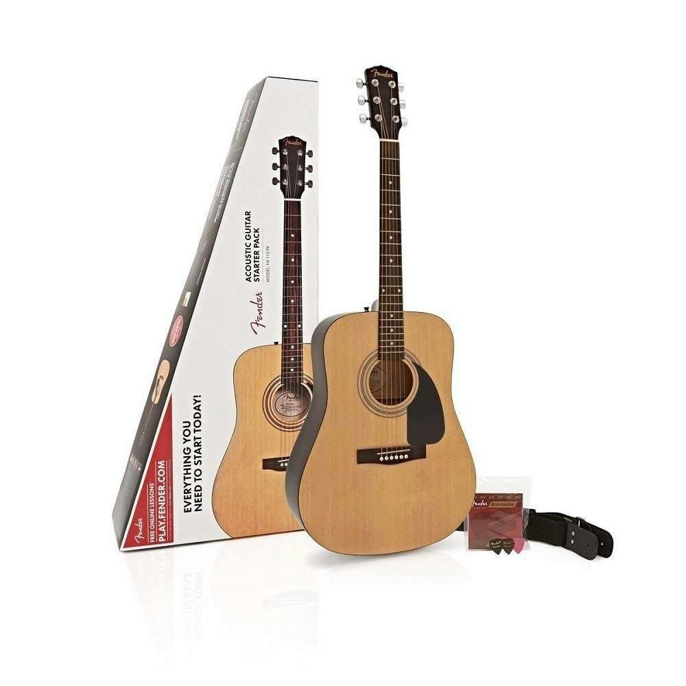 Fender FA-115 Dreadnought Pack in Natural Finish