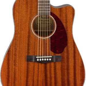 Fender CD-140SCE All-Mahogany Dreadnought Electro Acoustic Guitar in Natural