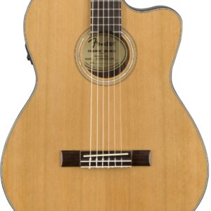 Fender CN-140SCE Nylon-String Acoustic Guitar in Natural