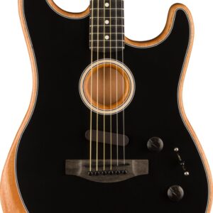 B Stock : Fender Acoustasonic Strat in Black with Gig Bag 002