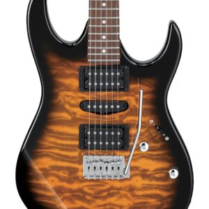 Ibanez GIO Series GRX70QASB Electric Guitar in Sunburst