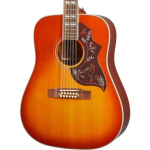 Epiphone Inspired By Gibson Hummingbird 12-String In Aged Cherry Sunburst Gloss