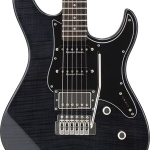 Yamaha Pacifica 612V FM MK II Electric Guitar In Trans Black with Flamed Maple Top