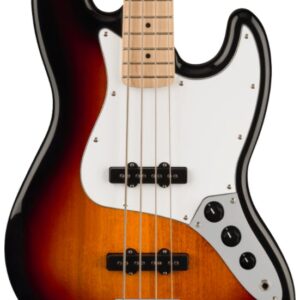 Squier Affinity Jazz Bass Guitar in 3-Colour Sunburst with Maple Fingerboard