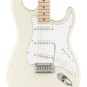 B Stock : Squier Affinity Stratocaster in Olympic White Maple Fingerboard 003
