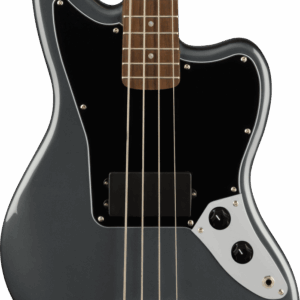 Squier Affinity Jaguar Bass Guitar H in Charcoal Frost Metallic