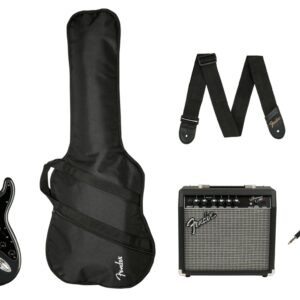Squier Affinity Stratocaster HSS Pack in Charcoal Frost Metallic with Frontman 15G Amp