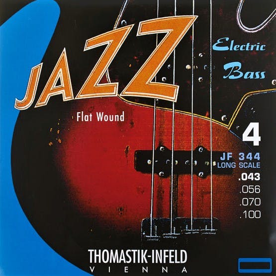 Thomastik-Infeld Jazz Bass Flatwound 4-String Bass String Set 43-100
