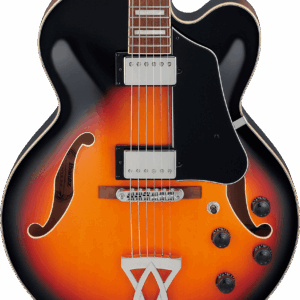 B Stock : Ibanez AF75 Hollow-Body Electric Guitar in Brown Sunburst 001