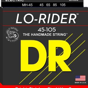 DR Strings Lo-Rider Medium Bass Strings 45-105