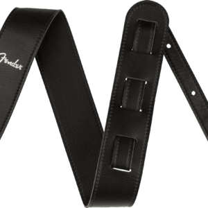 Fender Vegan Leather Strap in Black 2.5"