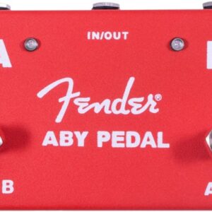 Fender 2-Switch ABY Switcher Pedal in Red
