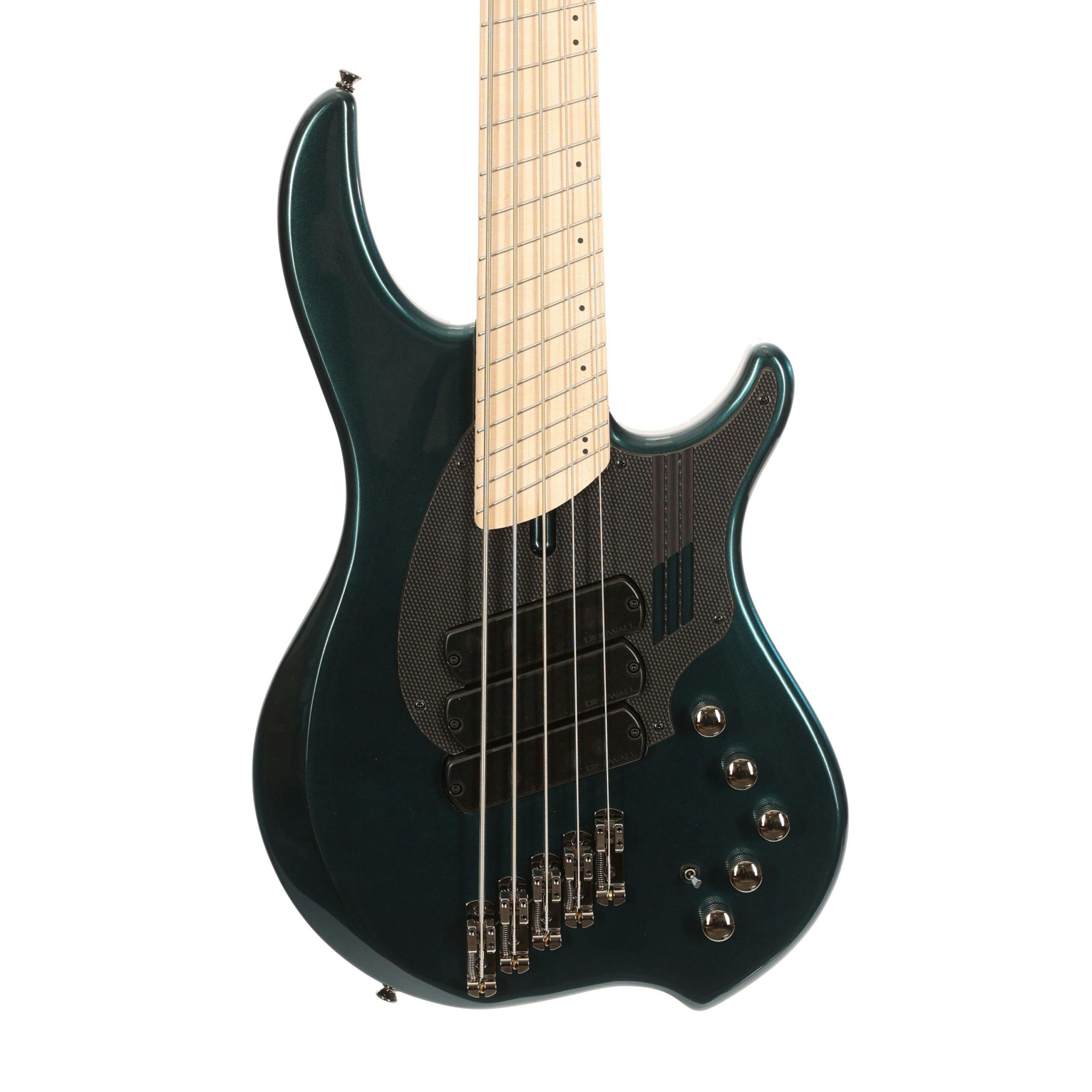 Dingwall NG-3 5-String Electric Bass Guitar in Gloss Black and Forest Green with Maple Fingerboard