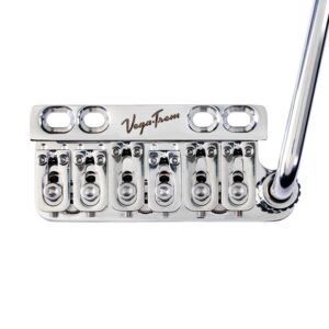 Vega-Trem Ultra 6 Screw Floating Tremolo System in Polished Steel