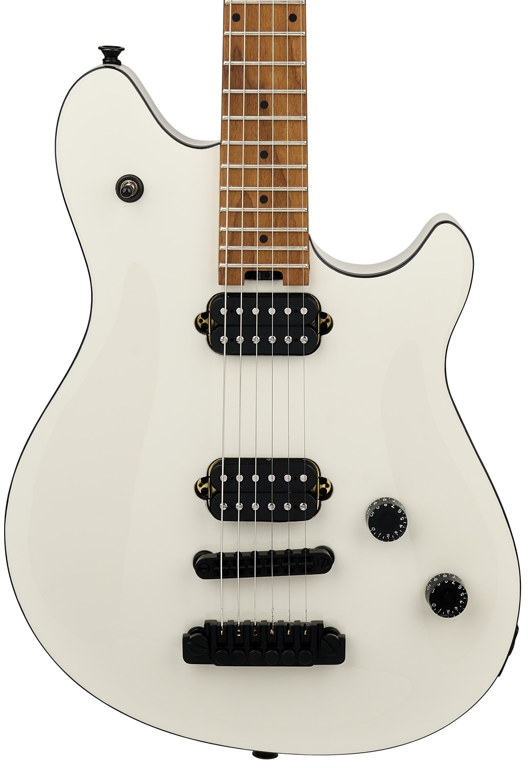 EVH Wolfgang Special TOM Hardtail Guitar In Husk White, Baked Maple Board