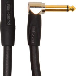 Roland RIC-G20A 20FT / 6M Instrument Cable, Angled/Straight 1/4 Jack