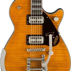 Gretsch G6134TFM-NH Nigel Hendroff Signature Penguin Electric Guitar in Amber Flame