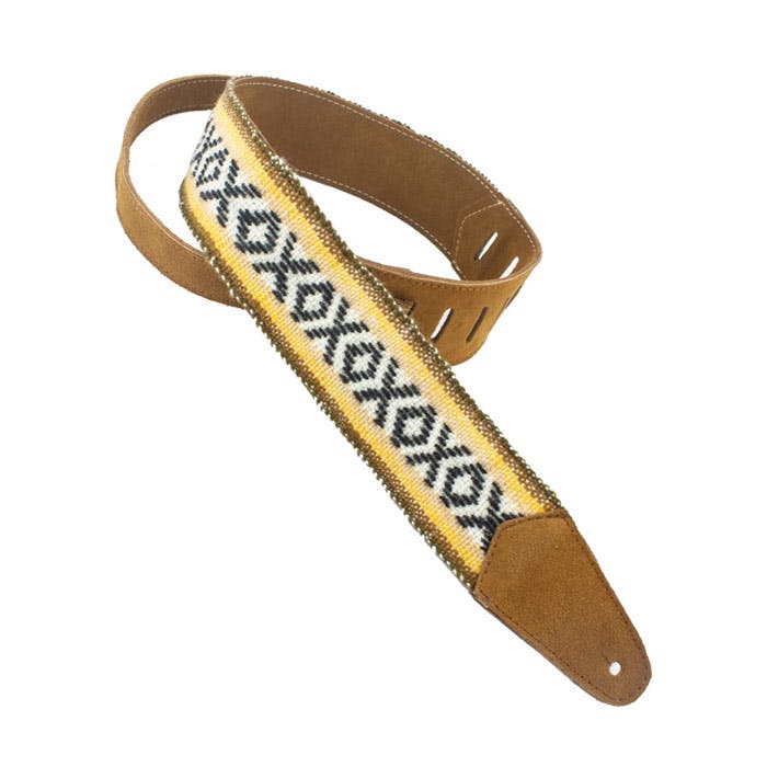 Henry Heller Fashion Cotton Series Guitar Strap in Tan