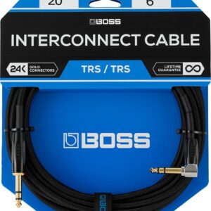 Boss BCC-20-TRA 20ft Interconnect Cable TRS/TRS