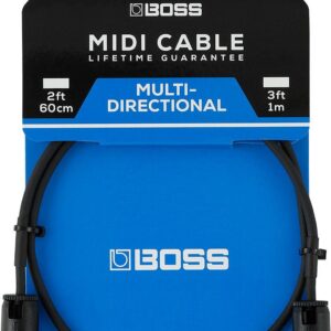 Boss BMIDI-PB3 3ft MIDI Cable with Multi-Directional Connectors