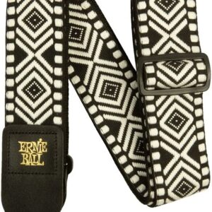 Ernie Ball Jacquard Strap in White Savannah