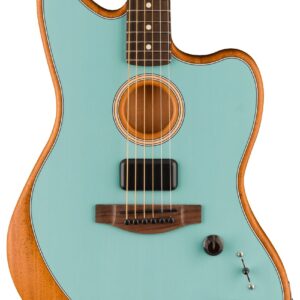 Fender Acoustasonic Player Jazzmaster Acoustic/Electric Guitar in Ice Blue
